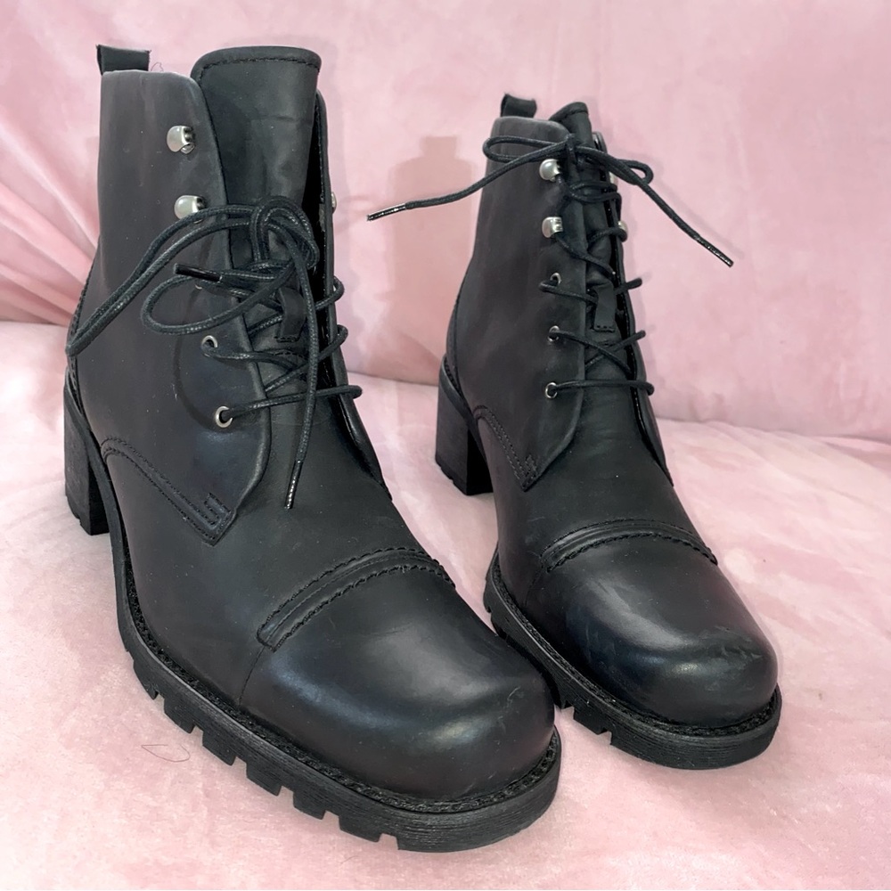 Franco Sarto Black Heeled Boots